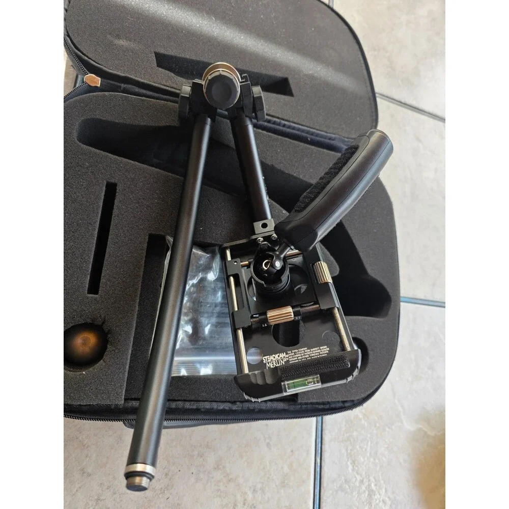Steadicam Merlin 2 Camera Stabilizer Gimbal Kit Weights Case Tiffen DSLR